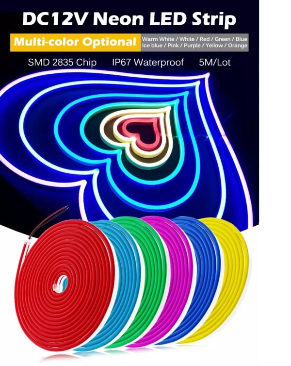 RGB Neon LED Strip 5M - Image 9